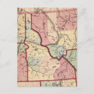 Vintage Map of Idaho (1866) Postcard