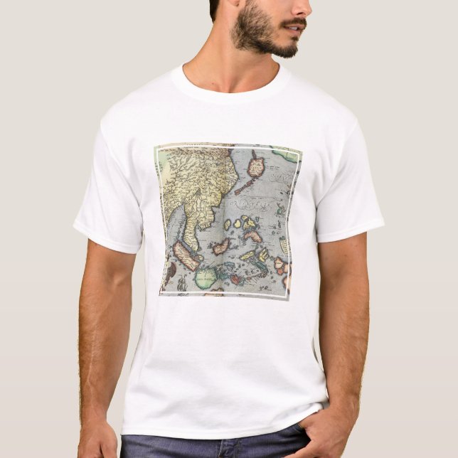 Vintage Map of India | 1592 T-Shirt (Front)