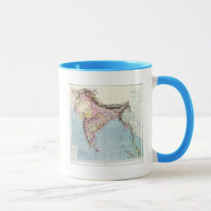 Vintage Map of India 1877 Mug