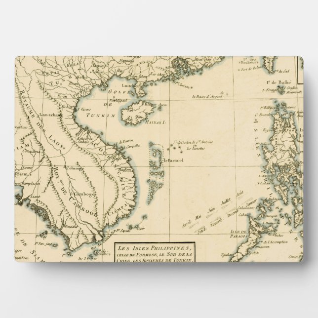 Vintage Map of India |  Indian Ocean Plaque (Front)