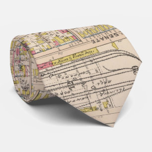 Vintage Map of Indianapolis Indiana (1916) Tie
