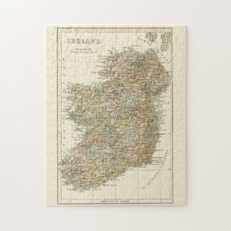 Vintage Map of Ireland 1862 Puzzle