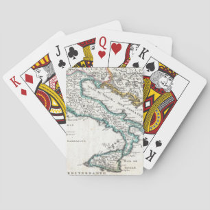 Vintage Map of Italy (1706) Playing Cards