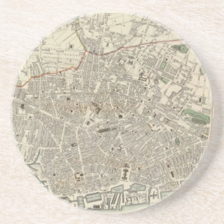 Vintage Map of Liverpool England (1836) Coaster