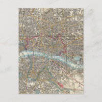 Vintage Map of London (1848)
