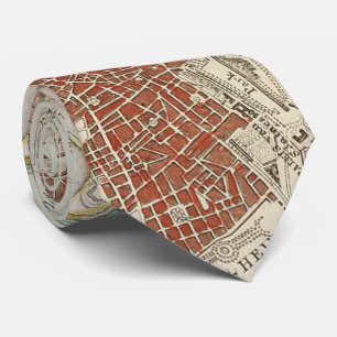 Vintage Map of London England (1754) Tie