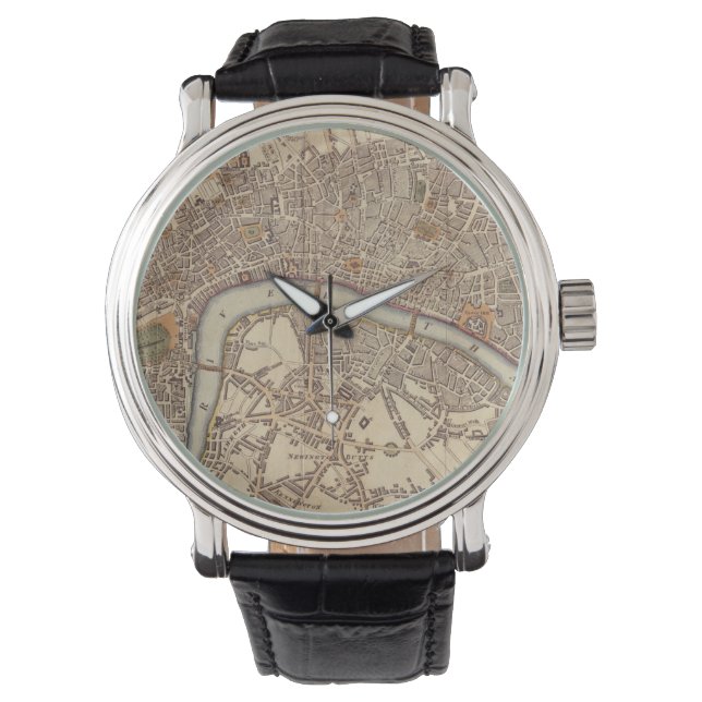 Vintage Map of London England (1807) Watch (Front)