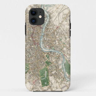 Vintage Map of London England (1853) Case-Mate iPhone Case