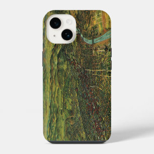 Vintage Map of Los Angeles, California and River iPhone 14 Case