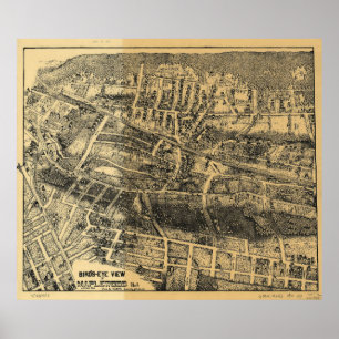 Vintage Map of Maplewood NJ (1910) Poster