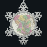 Vintage Map of Maryland (1827) Snowflake Pewter Christmas Ornament<br><div class="desc">This is a vintage map of Maryland produced in 1827.</div>