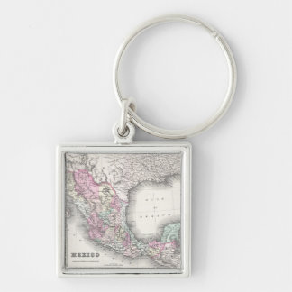Vintage Map of Mexico (1855) Key Ring