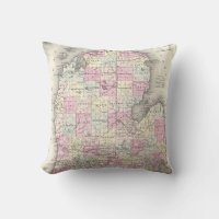 Vintage Map of Michigan (1855)