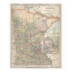Vintage Map of Minnesota (1891)