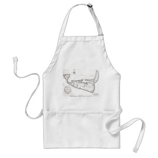 Vintage Map of Nantucket (1782) Standard Apron