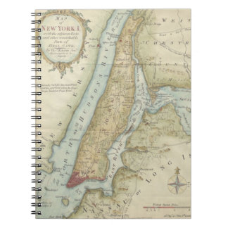 Vintage Map of New York City (1869) Notebook