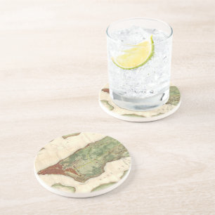 Vintage Map of New York City (1878) Coaster