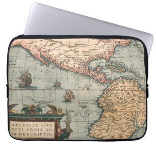 Vintage Map of North America Laptop Sleeve