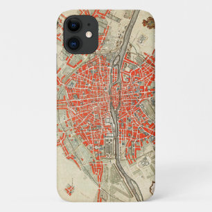 Vintage Map of Paris France (1721–1774) Case-Mate iPhone Case
