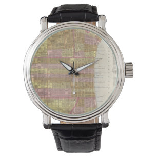 Vintage Map of Philadelphia (1846) Watch