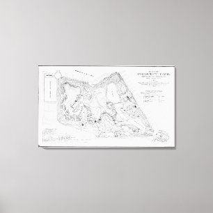 Vintage Map of Prospect Park (1901) Canvas Print