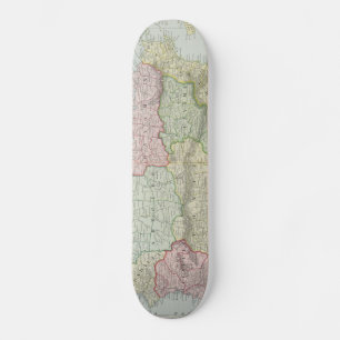 Vintage Map of Puerto Rico (1901) Skateboard