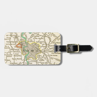 Vintage Map of ROME Luggage Tag