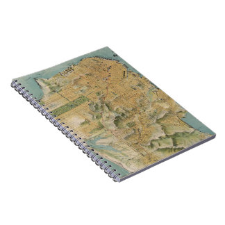 Vintage Map of San Francisco (1915) Notebook