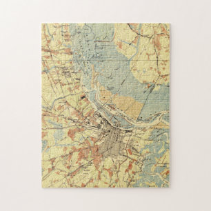 Vintage Map of Savannah Georgia (1942) Jigsaw Puzzle