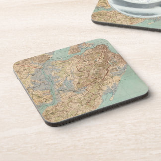 Vintage Map of Staten Island (1891) Coaster