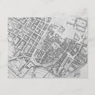 Vintage Map of Stuttgart Germany (1794) Postcard