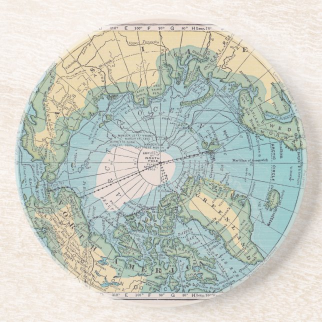 Vintage Map of the Arctic Coaster (Front)