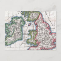 Vintage Map of The British Isles (1780)
