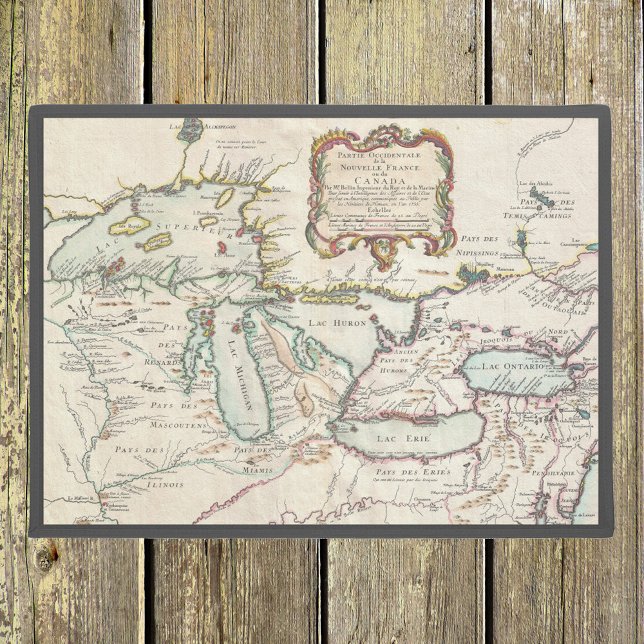 Vintage Map of the Great Lakes Doormat (Creator Uploaded)