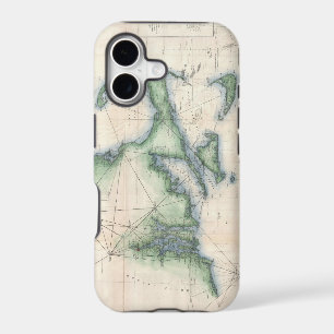 Vintage Map of the Massachusetts Coastline