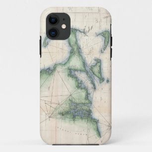 Vintage Map of the Massachusetts Coastline Case-Mate iPhone Case