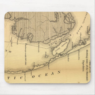 Vintage Map of The Outer Banks (1862) Mouse Pad
