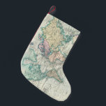 Vintage Map of The World (1801) Small Christmas Stocking<br><div class="desc">This is a vintage map of the world produced in 1801.</div>