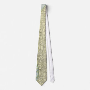 Vintage Map of Toronto (1901) Tie