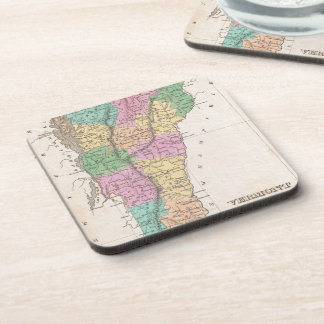Vintage Map of Vermont (1827) Coaster
