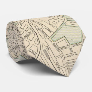 Vintage Map of Vienna Austria (1901) Tie