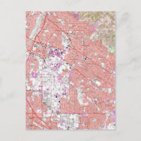 Vintage Map of Whittier California (1965)