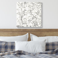 Vintage Map of Yellowstone National Park