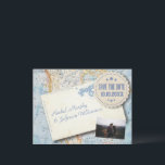 Vintage Map Photo Wedding Save The Date Announcement Postcard<br><div class="desc">Nostalgic vintage designed Save The Date Postcard is perfect for a wedding ceremony. Features graphics that included a vintage North America map that includes the United States and Canada. Paper seal is perfect for adding your special date. Vintage postcard graphic includes a vintage engraving of a man putting a wedding...</div>