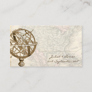 Vintage Map Place Card