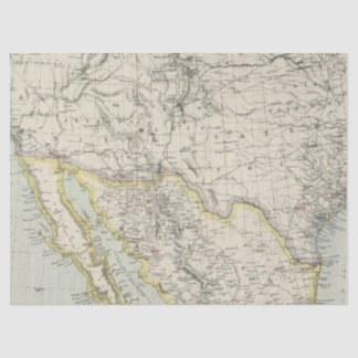 Vintage Map Series Design 8 Tissue Paper