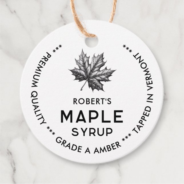 Vintage maple syrup label (Front)