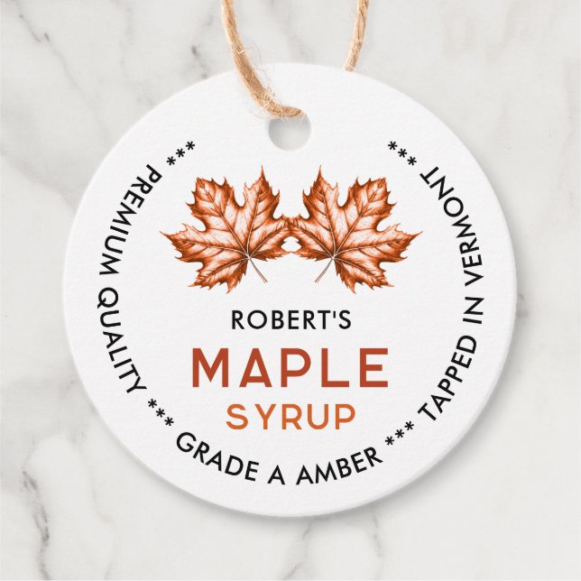 Vintage maple syrup label (Front)