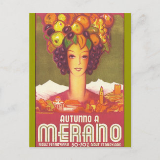 Vintage Marano, Italy Travel Poster Art Postcard