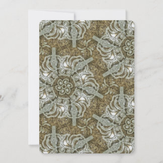 Vintage Marble Texture Wedding Invitation